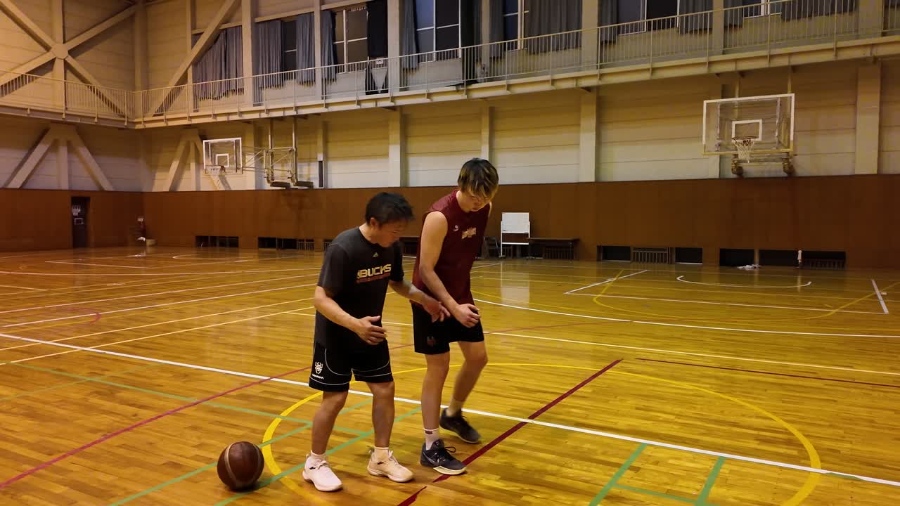 間山柊選手とのトレーニング